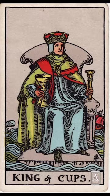 King of Cups — Tarot card, Rider-Waite-Smith (Video) deck