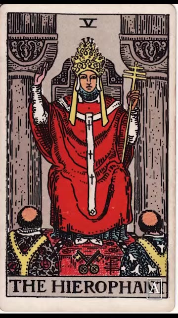 The Hierophant — Tarot card, Rider-Waite-Smith (Video) deck