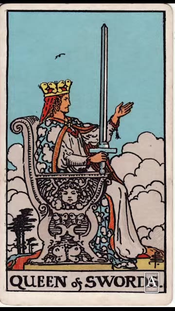 Queen of Swords — Tarot card, Rider-Waite-Smith (Video) deck
