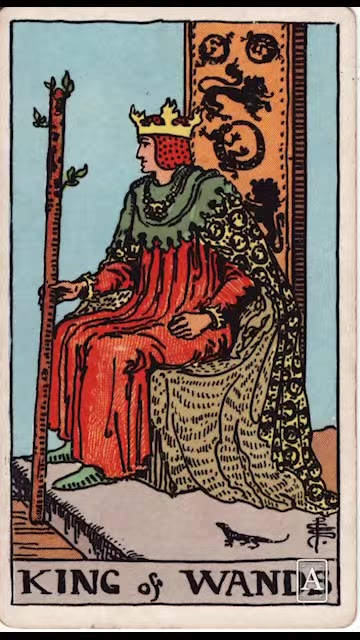 King of Wands — Tarot card, Rider-Waite-Smith (Video) deck