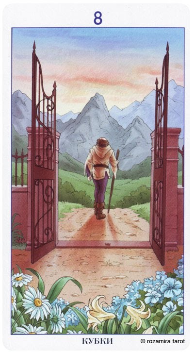 Eight of Cups — Tarot card, Tarot of the 78 Doors deck