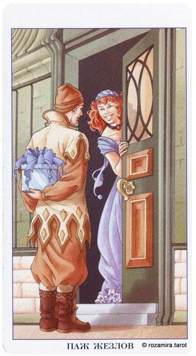 Page of Wands — Tarot card, Tarot of the 78 Doors deck