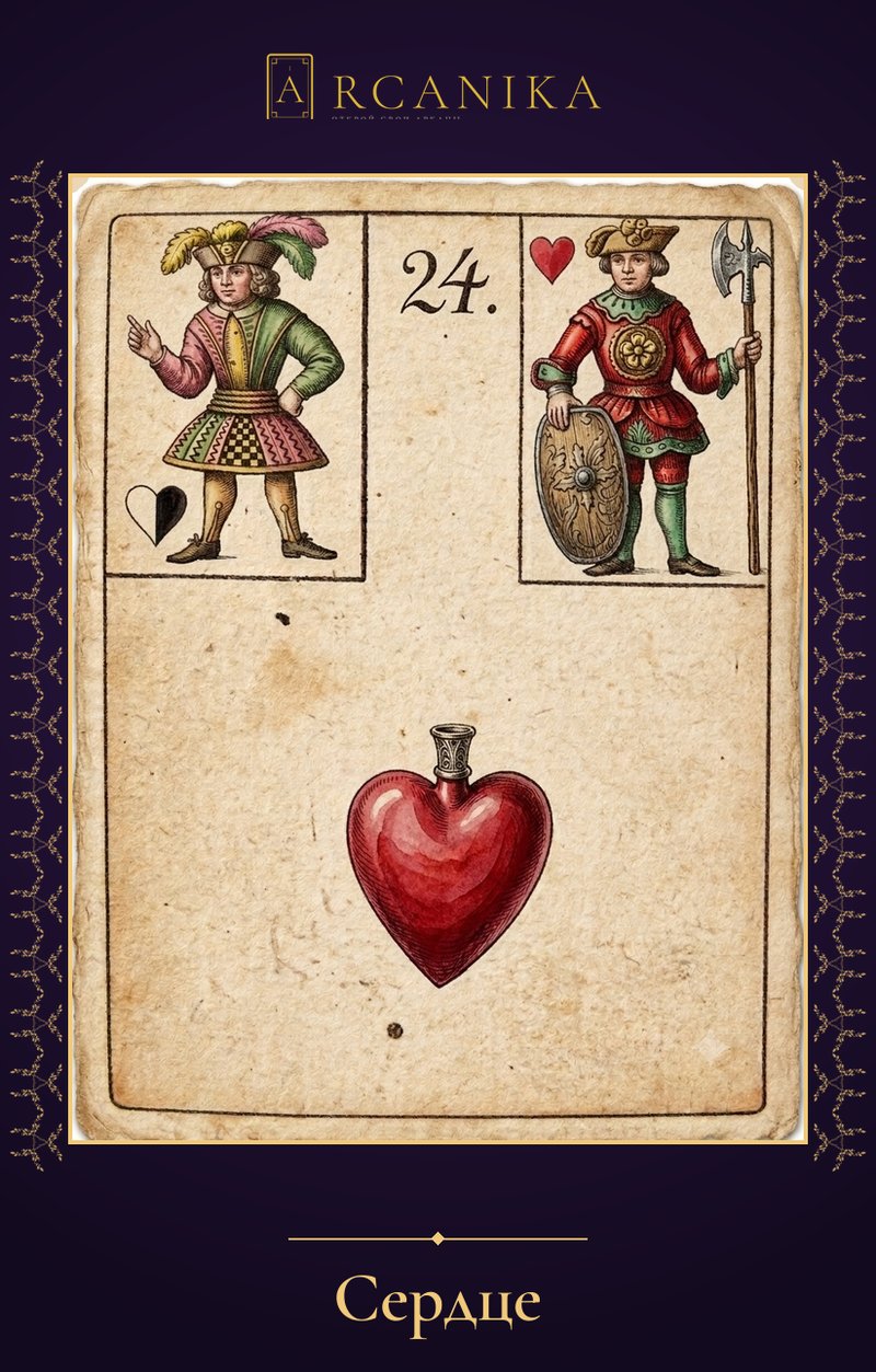 Heart — Lenormand Oracle card (J♥)