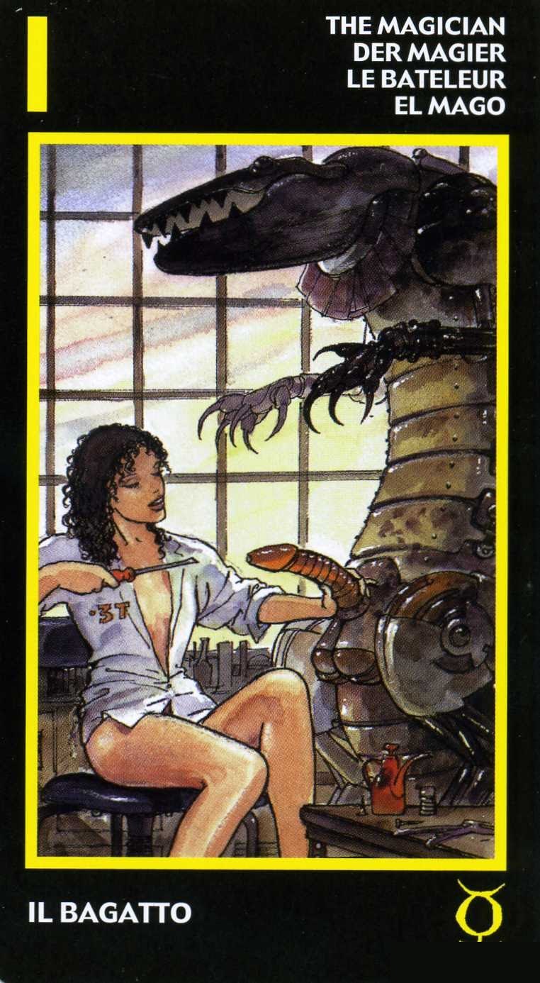 The Magician — Tarot card, Manara Erotic Tarot deck