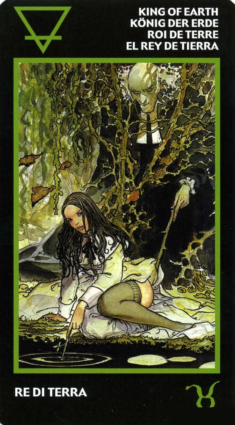 King of Earth — Tarot card, Manara Erotic Tarot deck